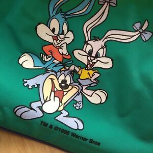 Vintage Tiny Toons Color Block Fanny Pack Waist Pouch Belt Bag